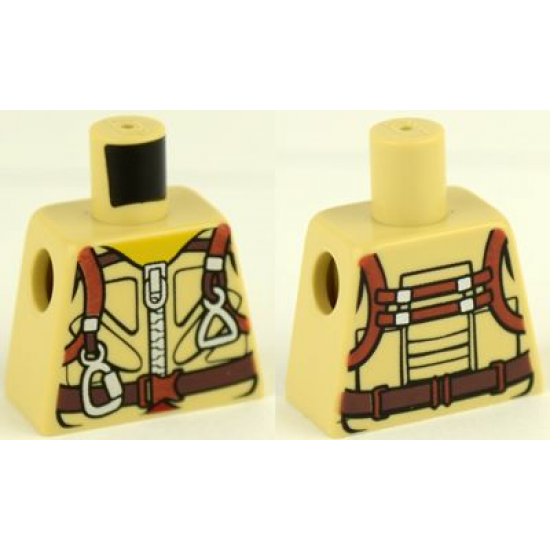 Torso Dino Ballistic Vest with Harness and Carabiner Pattern