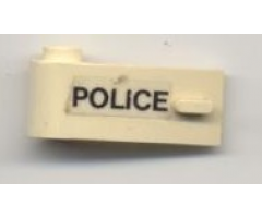 Door 1 x 3 x 1 Left with 'POLICE' Pattern (Sticker) - Set 6681