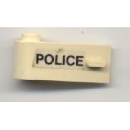 Door 1 x 3 x 1 Left with 'POLICE' Pattern (Sticker) - Set 6681
