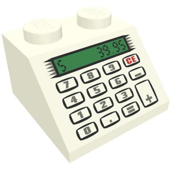 Slope 45 2 x 2 with Cash Register and $39.95 Pattern