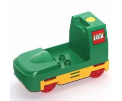 Duplo, Train Passenger Locomotive Base with Yellow Battery Compartment, Red Wheels