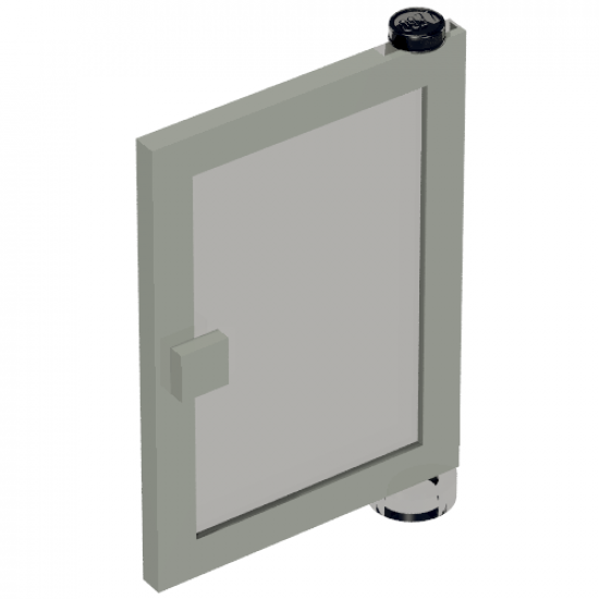 Door 1 x 4 x 5 Right with Trans-Black Glass