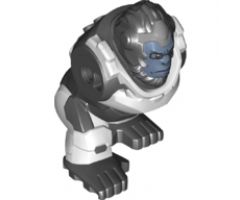 Body Giant, Gorilla with White Armor and Sand Blue Face with Glasses Pattern