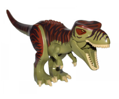 Animal, Dinosaur Tyrannosaurus rex with Reddish Brown Back