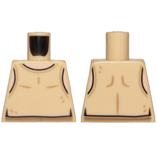 Torso SW Tan Undershirt Pattern (Luke Skywalker)