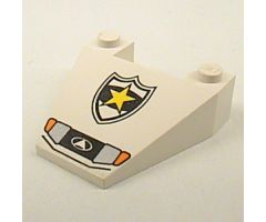 Wedge 4 x 4 Taper with Police Yellow Star Badge and Headlights Pattern