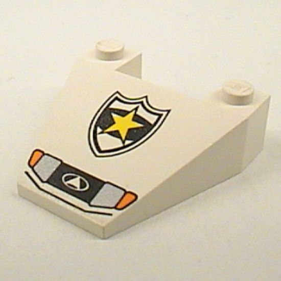 Wedge 4 x 4 Taper with Police Yellow Star Badge and Headlights Pattern