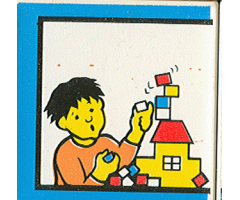 Duplo, Tile 2 x 2 x 1 with Home Mosaic Picture 14 Pattern (Set 9221)