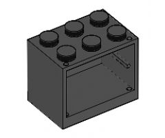 Container Cupboard 2 x 3 x 2 - Solid Studs