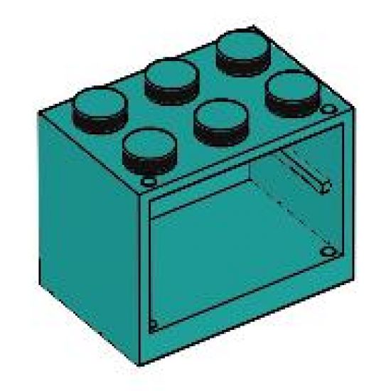 Container Cupboard 2 x 3 x 2 - Solid Studs
