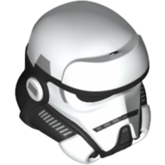 Minifigure, Headgear Helmet SW Stormtrooper, Raised Forehead, Imperial Patrol Trooper Pattern