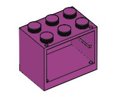 Container Cupboard 2 x 3 x 2 - Solid Studs