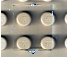 Glass for Window 1 x 2 x 2 with Extended Lip and Hole in Top