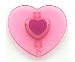Clikits, Icon Heart with Two Pins, Picture Holder, Purple Heart Center Pattern