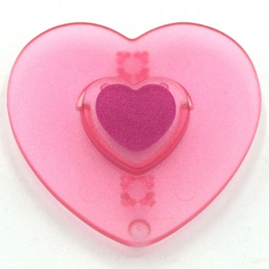Clikits, Icon Heart with Two Pins, Picture Holder, Purple Heart Center Pattern