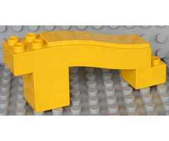 Duplo Road Section, Incline with 4 studs at Top