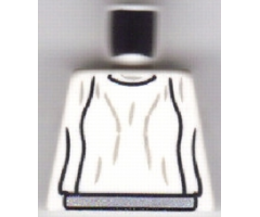 Torso SW Loose Dress Light Bluish Gray Folds Pattern (Leia)
