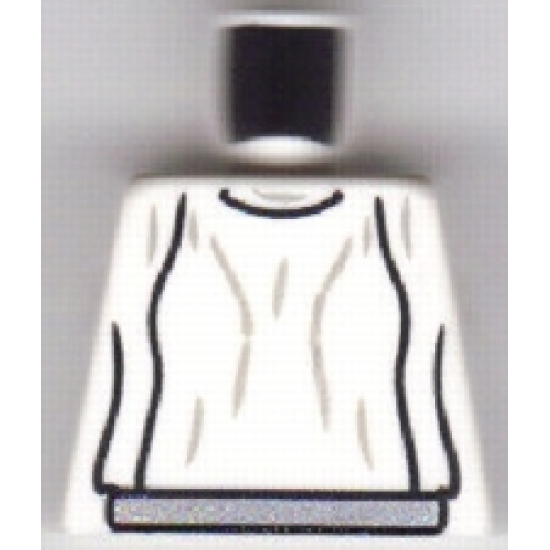 Torso SW Loose Dress Light Bluish Gray Folds Pattern (Leia)