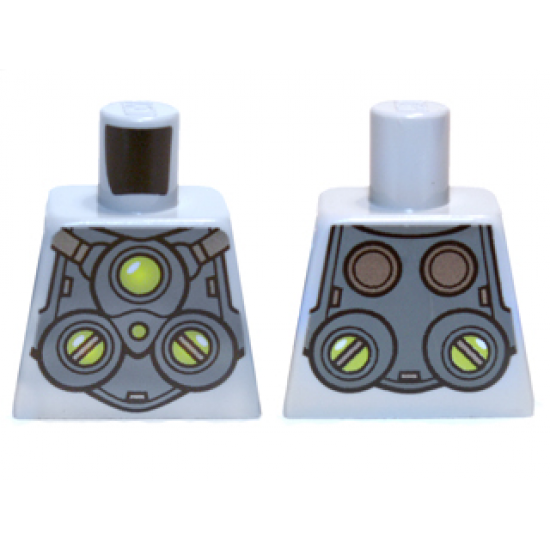 Torso Armor with Lime Circles Pattern (Doc Ock)