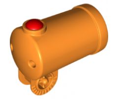 Duplo Cannon Shooting with Axle Hole, Red Firing Button and Locking Ring