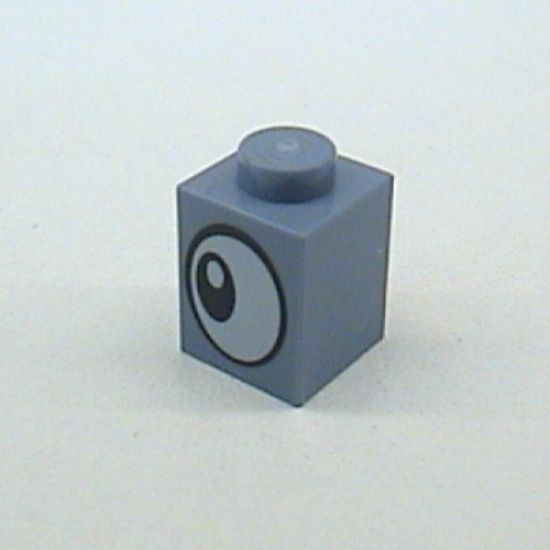 Brick 1 x 1 with Eye Sideways Pattern on Two Sides