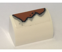 Slope, Curved 1 x 2 x 1 with Rust Pattern (Sticker) - Set 10274
