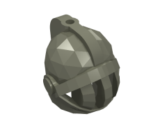 Minifigure, Headgear Helmet Castle with Fixed Face Grille