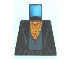 Torso Open Jacket over Open Shirt, Hairy Chest Pattern