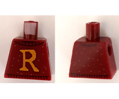 Torso Sweater with Letter 'R' Pattern