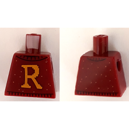 Torso Sweater with Letter 'R' Pattern
