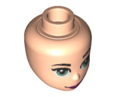 Mini Doll, Head Friends with Sand Green Eyes, Magenta Lips and Smirk Pattern