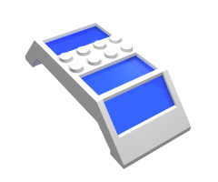 Window 4 x 10 x 2 Roof Slope Double, Trans-Dark Blue Glass
