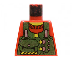 Torso Rock Raiders Green Vest with Pouches Pattern (Bandit)
