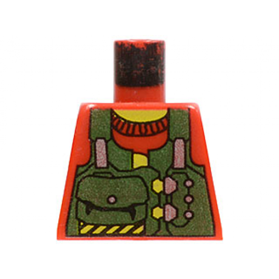 Torso Rock Raiders Green Vest with Pouches Pattern (Bandit)