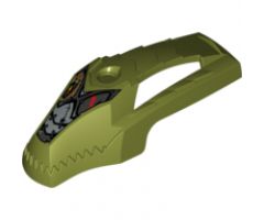 Riding Cycle Flywheel Fairing Crocodile Streamlined Shape with Cragger Pattern (70150)