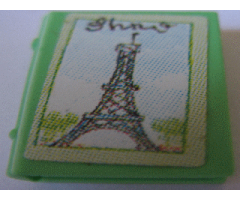 Minifigure, Utensil Book 2 x 3 with Eiffel Tower Pattern (Sticker) - Set 3290