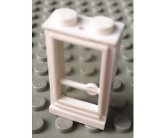 Door 1 x 2 x 3 Hinge on Left with Solid Studs and Fixed Glass