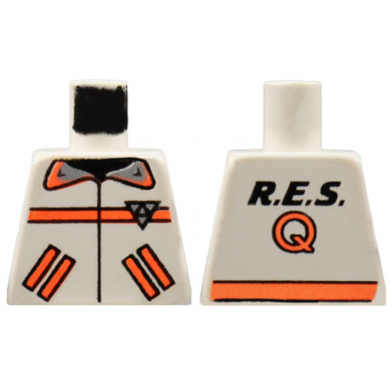 Torso Res-Q Orange Stripes, Pockets, Back Logo Pattern