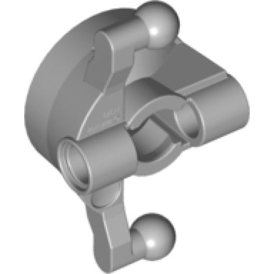 Technic, Steering Wheel Hub Holder with 2 Pin Holes and 2 Tow Ball Arms