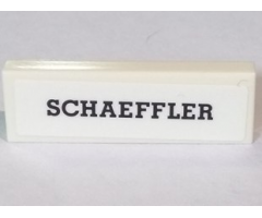 Tile 1 x 3 with 'SCHAEFFLER' Logo Pattern (Sticker) - Set 75887