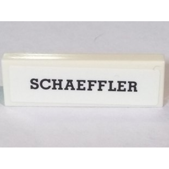 Tile 1 x 3 with 'SCHAEFFLER' Logo Pattern (Sticker) - Set 75887