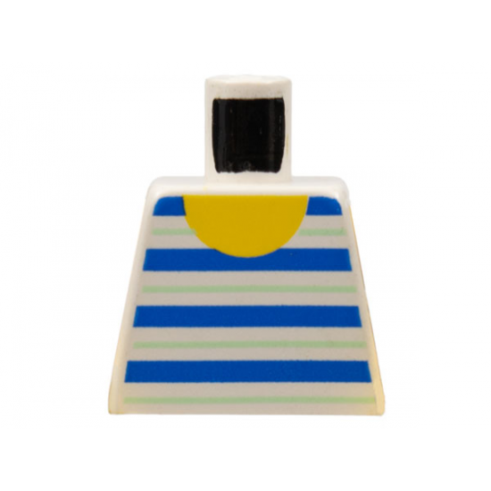 Torso Horizontal Blue/White Stripes Pattern