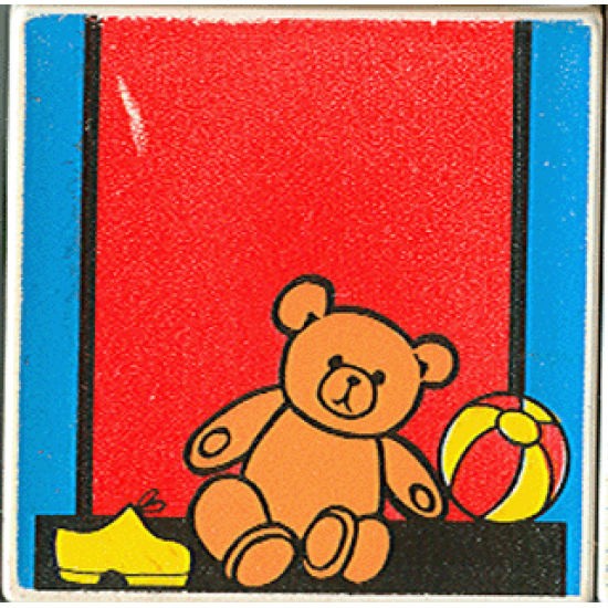 Duplo, Tile 2 x 2 x 1 with Home Mosaic Picture 16 Pattern (Set 9221)