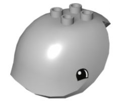 Duplo, Animal Whale Head with Eyes Pattern