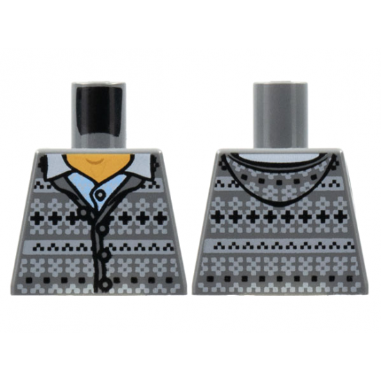 Torso Harry Potter Sweater Hooded with Fair Isle Pattern