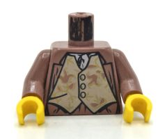 Torso Harry Potter Gilderoy Tan Vest Pattern / Sand Red Arms / Yellow Hands