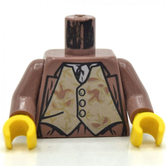 Torso Harry Potter Gilderoy Tan Vest Pattern / Sand Red Arms / Yellow Hands