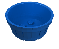 Container Barrel Half Large