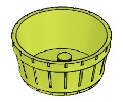 Container Barrel Half Large