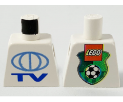 Torso TV Globe Big Pattern - Lego Soccer Logo on Back